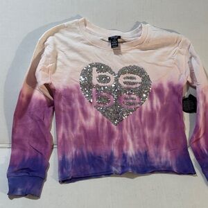 Bebe Kids Pink and Purple Ombre Long Sleeve Tee